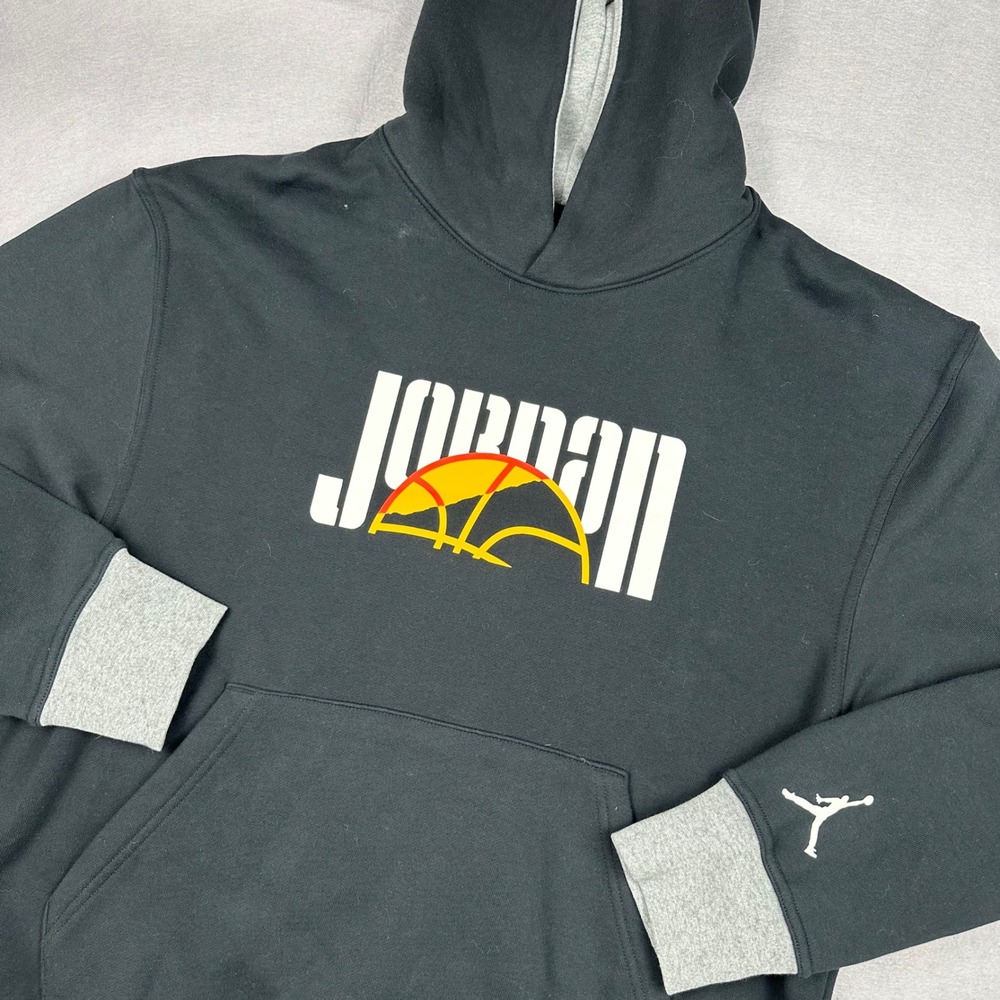 Jordan Jumpman DNA Graphic Hoodie Black Mens Large DC9639-010 Pullover Fleece